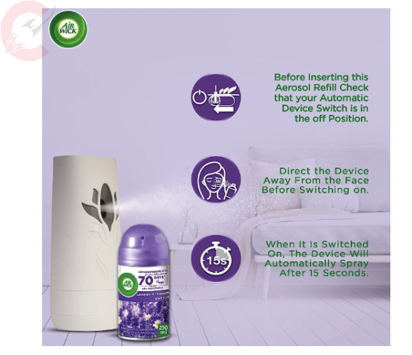 Airwick Freshmatic Complete Automatic Spray Air Freshener – Lavender