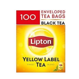 Lipton Yellow Label Black Tea Bags 24 boxes x100 envelopes | CognitionUAE.com