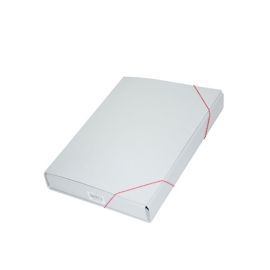 PP Document Bag With Elastic Band FS (347mm X 235mm)-Grey | CognitionUAE.com