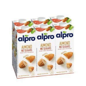 Alpro Almond Unsweetened Drink 1L, pack of 6 | CognitionUAE.com