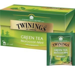 Twinings Green Tea Moroccan Mint 25 tea bags per box | CognitionUAE.com