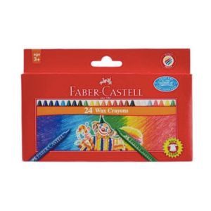 Faber Castell Jumbo Wax Crayons Round 90 mm 11 mm 24 colour | CognitionUAE.com