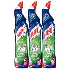 Harpic Pine Toilet Cleaner, 750ml, Pack of 3 | CognitionUAE.com