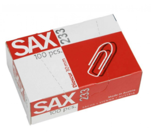 SAX - Paper Clips 233 30MM (100 Clips/Pack) | CognitionUAE.com