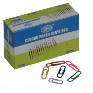FIS FSPS28C Color Paper Clip, 28mm (Pack of 100) | CognitionUAE.com