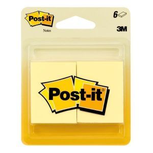 3M Post-it Notes 653 1.5" X 2" inches ( 1 pad) , Canary Yellow | CognitionUAE.com