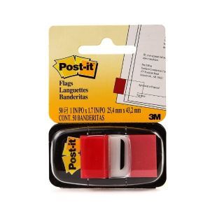 3M 680-1 Post-it Flags 1" X 1.7", Red, 50 Flags  | CognitionUAE.com