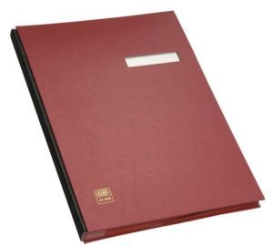 Elba Signature Book A4 340mm x 245mm x 25mm, 20 Compartments, Red | CognitionUAE.com