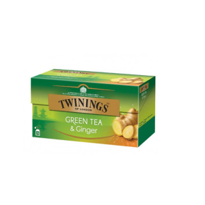 Twinings Green Tea with Ginger 25 Tea Bags Box | CognitionUAE.com