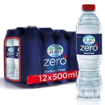 Al Ain Zero Sodium Water 500 ml x 12 plastic bottles | CognitionUAE.com