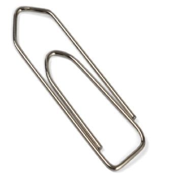 Partner Boat Shape Paper Clip 30mm, Silver, Pack of 100 pcs | CognitionUAE.com