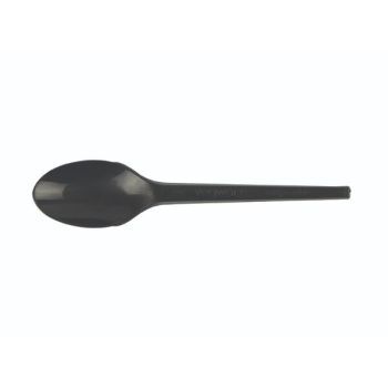 6.5" Recyclable Compostable Spoon (Black Colour) 50 pcs/Pack | CognitionUAE.com