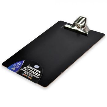 FIS Clipboard with Butterfly Jumbo clip A4/FS size- Black | CognitionUAE.com