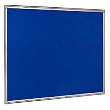 Deluxe One sided Felt Board 90 X 120 (Blue) | CognitionUAE.com