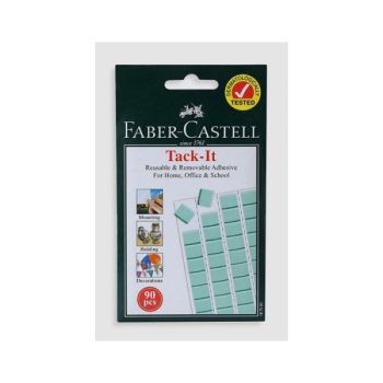Faber Castell Adhesive Tack-it 75g (120 pcs), Green | CognitionUAE.com