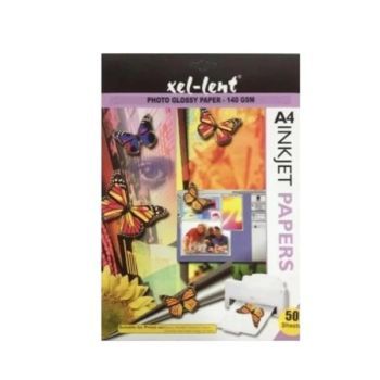Xel-lent A4 Glossy Paper 180gsm 50sheets/packet-A4 (Size:8-1/4 x 11-3/4 in) | CognitionUAE.com