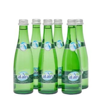 Al Ain Glass Bottled Sparkling Water 330ml Set of 6 | CognitionUAE.com