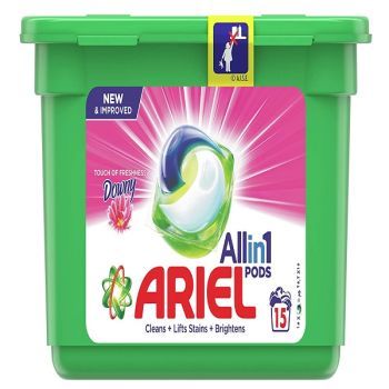 Ariel 3in1 Pods with a Touch of Downy Freshness, 15 pods | CognitionUAE.com