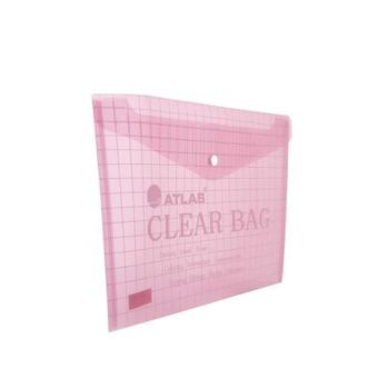 Atlas Document Bag "My Clear Bag" FS, 12/pack, Red | CognitionUAE.com