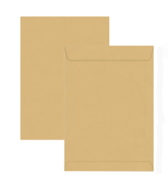 Brown Manila Peel & Seal Envelope 12" X 10" (304mm x 250mm) 120gsm (50pcs/pack) | CognitionUAE.com