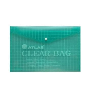 Atlas Document Bag "My Clear Bag" FS, 12/pack, Green | CognitionUAE.com