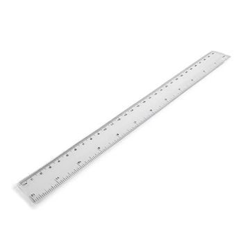EG00312 Deli Plastic Ruler 30cm Clear | CognitionUAE.com