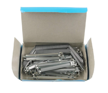 Deluxe 8cm Metal Paper Fastener - Box of 50 pcs | CognitionUAE.com