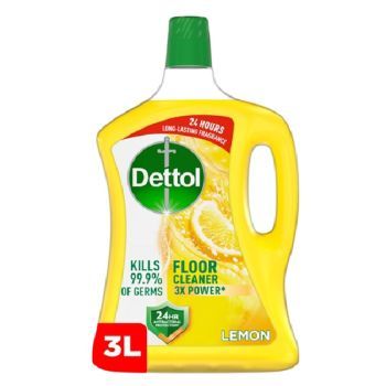 Dettol Antibacterial Power Floor Cleaner, Lemon Scent, 3L | CognitionUAE.com