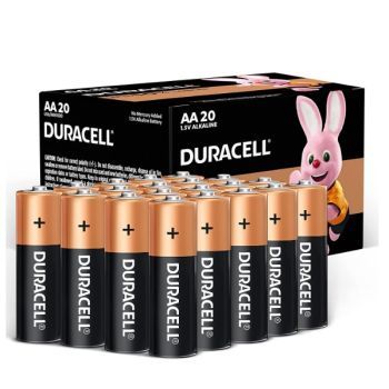 Duracell - AA 1.5V Alkaline Batteries Long Lasting Power - Pack Of 20 | CognitionUAE.com