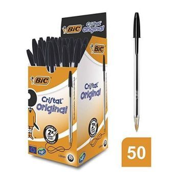 Bic Ballpoint Pen 1.0mm-Black (Box of 50 pcs) | CognitionUAE.com