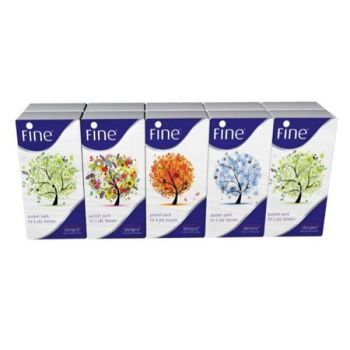 Fine Pocket Tissue 3 Ply 10 sheets x 10 pack | CognitionUAE.com
