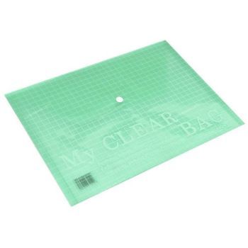 FIS Document Bag "My Clear Bag" A4, 12/pack, Green | CognitionUAE.com
