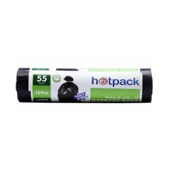 Hotpack Garbage Bag Roll 80*110cm 15 pcs Pack | CognitionUAE.com