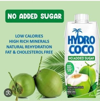 Hydro Coco Coconut Water No Sugar, 500 ml | CognitionUAE.com