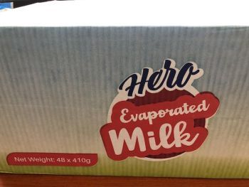 Hero Evaporated Milk 410g x 48 tins  | CognitionUAE.com
