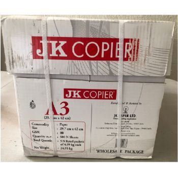 JK Copier A3 Photocopy Paper 80 gsm 500 sheets-A3(Size: 29.7 x 42.0cm) (Cartons) | CognitionUAE.com