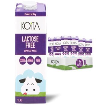 Koita Lactose Free Low Fat Milk, 1L , Pack of 12 | CognitionUAE.com