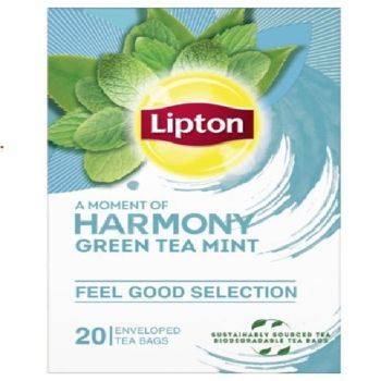 Lipton Green Tea Mint, 20 Envelope Teabags | CognitionUAE.com