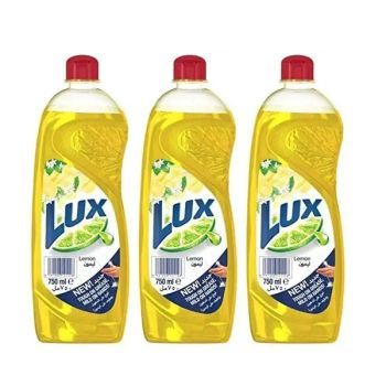 Lux Dishwashing Liquid Lemon, 750ml (Pack of 3) | CognitionUAE.com
