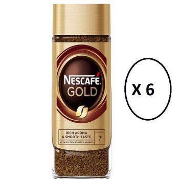 Nescafe Gold Instant Coffee, 200G ( Pack of 6) | CognitionUAE.com