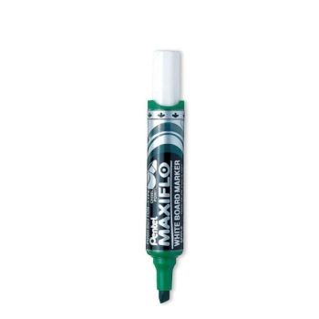 Pentel Maxiflo Whiteboard Marker Chisel Tip, Green | CognitionUAE.com