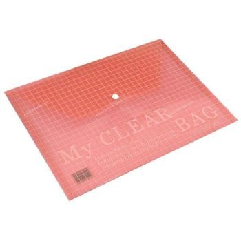 FIS Document Bag "My Clear Bag" A4, 12/pack, Red | CognitionUAE.com