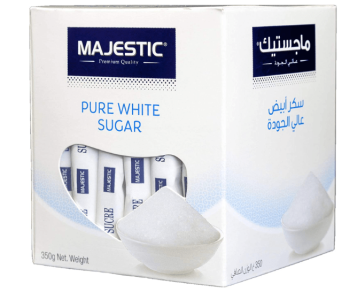 Majestic White Sugar Sticks 350g 70 sticks per box  | CognitionUAE.com