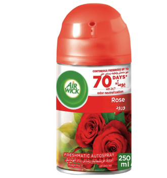 Air Wick Air Freshener Freshmatic Refill 250 ml can rose scent  | CognitionUAE.com