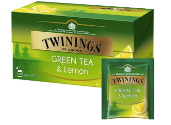 Twinings Green Tea and Lemon 25 tea bags per box | CognitionUAE.com
