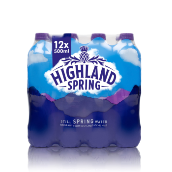 Highland Spring Water Still PET, 500ml, Pack of 12 | CognitionUAE.com