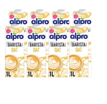 Alpro Barista Oat Drink 1 Ltr, Pack of 8 | CognitionUAE.com