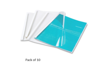 Fellowes Thermal Binding Cover 25mm White , pack of 10 | CognitionUAE.com