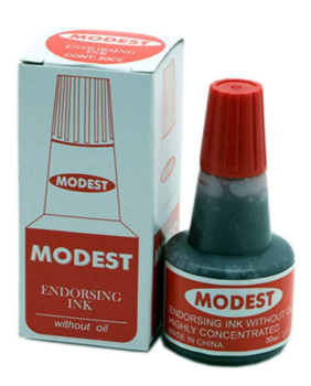 Modest Stamp Pad Ink 30ml -Bottle-Red | CognitionUAE.com