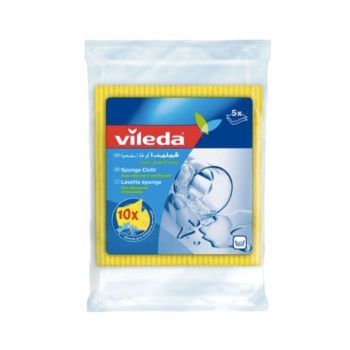 Vileda Wiping Sponge Cloth 5Pcs | CognitionUAE.com